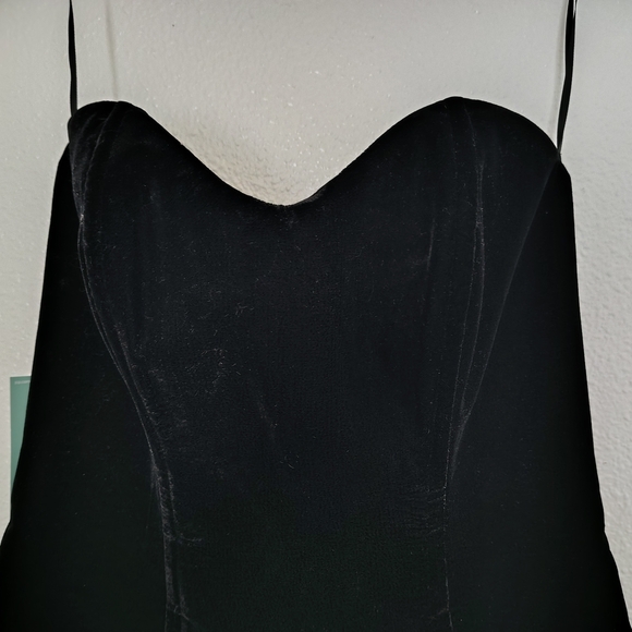 Johnny Wujek for JCPenney Black Velvet Sweetheart Neck Corset Top – Size 5 – NWT - Picture 9 of 10